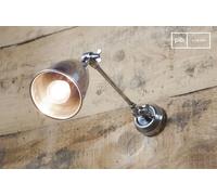 PIB Jeweler's wall lamp, industrial style, 11x43x11 cm, in silver metal with flexible orientation