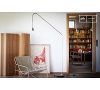 PIB Metal and marble floor lamp, Scandinavian style, 120x35x202 cm, vintage graphic design