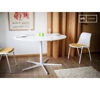 PIB Round white marble table Lemvig