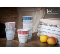 PIB Set of 6 porcelain cups Grite