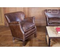 PIB Turner leather retro armchair