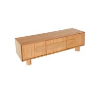 PIB TV cabinet in light wood with rattan doors Avena
