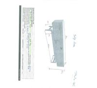 PIB Walnut low buffet, Scandinavian style, 180x45x52cm, light design, four slender legs, tilting compartments