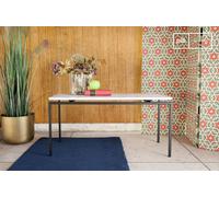 PIB White marble coffee table, Scandinavian style, 85x40x44 cm, rectangular art-deco design