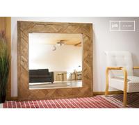 PIB Wooden vintage design mirror Queens