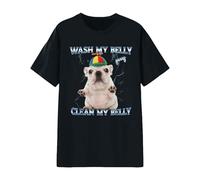 Pibble Wash Clean My Belly Funny Meme T-Shirt