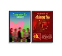 PIBDBZCT 2 PCS Fontaines D.C. Rock Band Vintage Album Music Cover Poster Wall Art Canvas Posters 08x12inch(20x30cm) Style-5