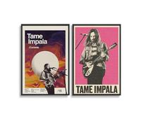 PIBDBZCT 2 PCS Tame Impala Music Album Vintage Poster Wall Art Canvas Posters 12x18inch(30x45cm) Style-1