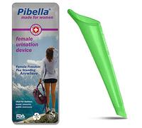 PIBELLA Travel Female Urination Device + Portable Urinals for Women, Camping Hiking, Outdoor Activities & More (Reusable), Green