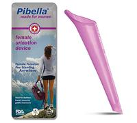 PIBELLA Travel Female Urination Device + Portable Urinals for Women, Camping Hiking, Outdoor Activities & More (Reusable), Pink