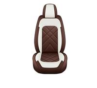 Pibid PU Car Seat Cover Sets Single Set Car Seat Covers PU Front Split Bench Protector Four Season Universal Fit Most SUV(Coffee)