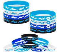 PIBIPAID 48PCS Swimming Rubber Bracelet Party Favors -Swimming Silicone Wristband Party Supplies Decorations Swimming Action Sport Themed Birthday Baby Shower Party