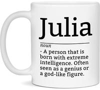 PIBONTO Julia Definition Mug, Julia Coffee Mug, Gift for Julia, 11oz Cup