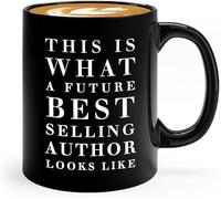 PIBONTO Published Author Coffee Mug 11oz Black - Future BestSelling Author A - Published Author Gift Author Mug Writer Gift for Author Future Author Book Writer Gifts
