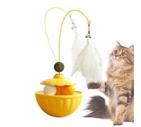 Pibumuse Indoor Cat Toy, Automatic Shake Cat Fishing Rod with Catnip Balls - Fun Kitten Toy, for Small and Medium Kittens Indoor Outdoor Yards Patios Gardens Lawn
