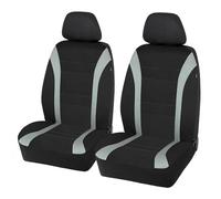 PIC AUTO Waterproof Universal Wetsuit Neopren Car Seat Covers, Low Back with Airbag Compatible for Cars SUVs Vans Trucks (4 Pieces, Gray)