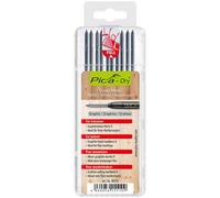 Pica 4050-Sb Dry Hangable Graphite H Refill Set For Joiners 10 Pieces