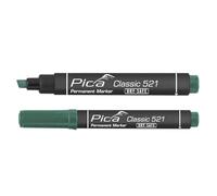 PICA 521/36 - Marcador Permanente Tipo Pincel Verde