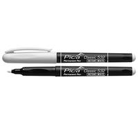 Pica 532-52 Pica Classic Instant White Permanent Marker Pen Bullet Fine Tip