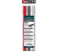 Pica BIG DRY 6060 Automatic Pencil Red White Refills Glossy Dark Surface 6045