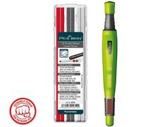Pica Big Dry Longlife Automatic Trade Marker Pencil + Red White Graphite Refills