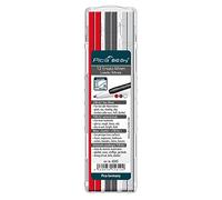 Pica BIG DRY Marker Pen Pack of 12 Pencil Refills Graphite White Red 6045