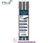 PICA BIG DRY PENCIL REFILLS PACK OF 12, ANILINE FOR WET TIMBER - 6051