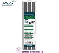 PICA BIG DRY PENCIL REFILLS PACK OF 12, STONEMASONS LEADS - 6055