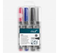 Pica Classic Permanent Marker Set, Bullet Tip, 4 Pieces