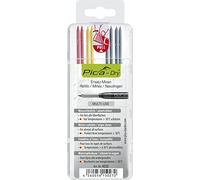 Pica DRY 3030 Pencil Lead Refills Markers 2 x Red, 2 x Yellow, 4 x Black 4020