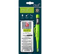 Pica DRY Bundle (1 x 3030 Pencil + 1 x 4030 Refills) Blister Packed | Includes Dry 3030 I with sharpener and clip I 10 graphite 2B refillable leads I protected against dust and moisture