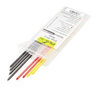 Pica DRY Pencil Refills For 3030 Markers 2 x Red, 2 x Yellow, 4 x Black 4020