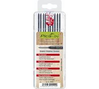 Pica Marker Dry Refill Leads Graphite 4050 Special Hardness Pack of 10 with Joiners