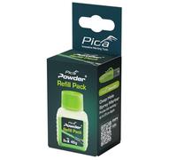 Pica Powder Refill Pack 2030/SB for Deep Hole Spray Marker 2020 Green Fluorescent Chalk Powder 45g - 3 Fillings