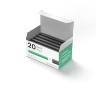 Pica Visor Board Marker Refill Pack of 20 Black I Refill Pack I Sustainable Ecological Gel Refills I Never Dries Out I Removable Without Residue I for Whiteboards, School Boards & Glass (Black)