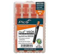 Pica Visor Permanent Longlife Indutrial Marker Refills 4pc Fluo-Orange 991/054
