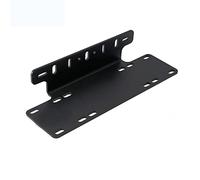 PICAA 15 Inch Front Bumper License Plate Bracket Aluminum Bull Bar Front Bumper Mounting Bracket Holder for Off road LED Work Light Bar(Black, Universal Fit)