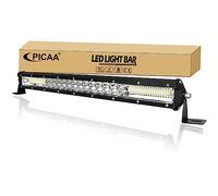 PICAA 20 Inch 180W Slim LED Light Bar, Flood Spot Combo 6000K White Led Work Light Bar 12V 24V for 4X4 Offroad Truck SUV ATV Tractor Car Driving Fog Lamp
