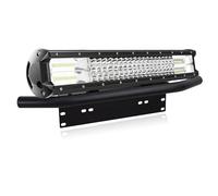 PICAA 20 inch 288W Car Led Light Bar with Front Bumper License Number Plate Mounting Bracket, Triple Rows 6000K Work Light Bar 12V 24V for 4x4 Offroad Truck Tractor Driving