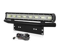 PICAA 23 inch 480W Car Led Light Bar with Front Bumper Mounting Bracket and 12v Wiring Harness Cable Kit, Tri Row Offroad 4x4 Light Bars Driving Fog Lamp Work Lights, Flood Spot Combo 6000K White