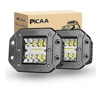 PICAA 2PCS 42W Flush Mount LED Light Upgraded Pods Driving LED Work Light