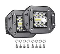 PICAA 2pcs LED Work Lights 12V 24V, 5 Inch 42W Car Driving Lamp