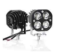 PICAA 2x Led Work Light 12V 24V, 3 Inch 40W Car Spot Lights