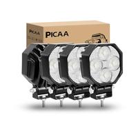 PICAA 4X 2.8 INCH 32W Mini LED Pods Work Light, Off Road Driving Fog Lamps