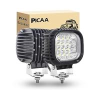 PICAA 5 Inch 40W LED Work Light Pods Tractor Spot light 12V 24V 6000K White IP67 Waterproof Off Road Lights Driving Fog Lamps for Truck Boat Moto SUV ATV UTV Car 4x4 (Pack of 2)