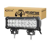 PICAA 54W 9 Inch Led Light Bar Spot Off Road Driving Car Lights Waterproof 6000K for Truck Tractor Trailer SUV ATV and Heavy Equipment