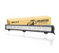 PICAA 8D Tri-Row 31in 660W LED Light Bar Spot/Flood Combo Beam, Waterproof Offroad Driving Work Lamp for Trucks SUV UTE 4WD, 12V/24V 6000K