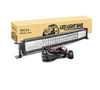PICAA Driving Led Light Bar, 22 inch 270W Curved Triple Row LED Work Light Spot Flood Beam with Wiring Harness kit Switch for Trucks Tractor 4X4 Boat Off Road Auto Fog Driving Lamp 12V