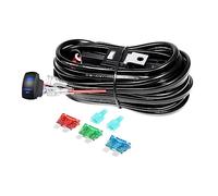 PICAA High-end Wiring Harness Kit, LED Light Bar Wiring Harness Kit for Off Road Lights LED Light Bar with 12V 40A Relay On Off Switch(1 Lead)