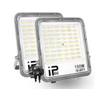 PICAA LED Flood Light Outdoor,15000LM LED Security Work Light (2 Pack)